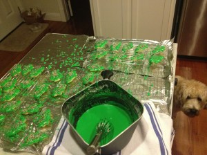 Then after you bake them, you ice them