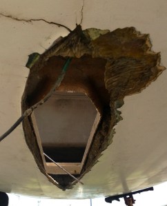 The former home of the 1200 lb keel.  